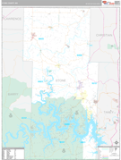 Stone County, MO Digital Map Premium Style