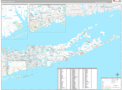 Suffolk County, NY Digital Map Premium Style