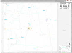 Sullivan County, MO Digital Map Premium Style