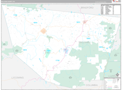 Sullivan County, PA Digital Map Premium Style