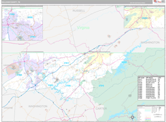 Sullivan County, TN Digital Map Premium Style
