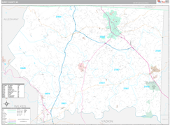 Surry County, NC Digital Map Premium Style