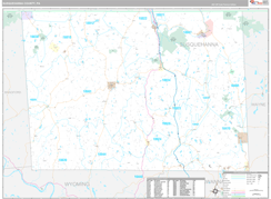 Susquehanna County, PA Digital Map Premium Style