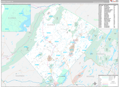 Sussex County, NJ Digital Map Premium Style