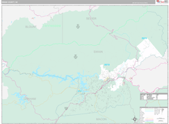 Swain County, NC Digital Map Premium Style