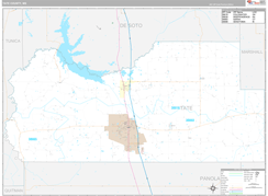 Tate County, MS Digital Map Premium Style