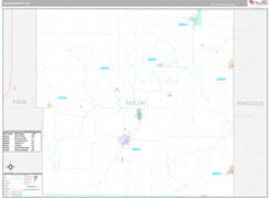 Taylor County, IA Digital Map Premium Style