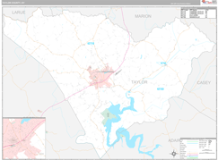 Taylor County, KY Digital Map Premium Style