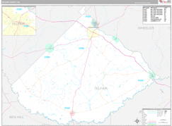 Telfair County, GA Digital Map Premium Style