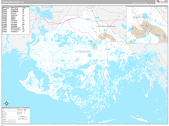 Terrebonne Parish (County), LA Digital Map Premium Style