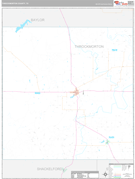 Throckmorton County, TX Digital Map Premium Style
