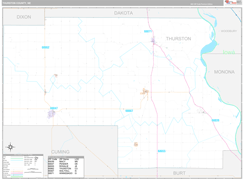 Thurston County, NE Digital Map Premium Style