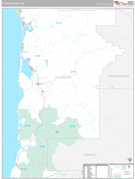Tillamook County, OR Digital Map Premium Style