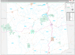 Tioga County, PA Digital Map Premium Style