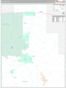Tippah County, MS Digital Map Premium Style