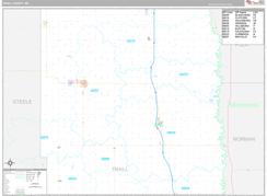 Traill County, ND Digital Map Premium Style