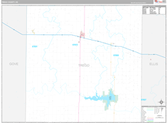 Trego County, KS Digital Map Premium Style