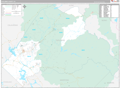 Tuolumne County, CA Digital Map Premium Style