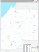 Tuscola County, MI Digital Map Premium Style