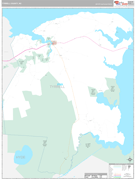 Tyrrell County, NC Digital Map Premium Style