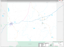 Uinta County, WY Digital Map Premium Style