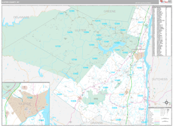 Ulster County, NY Digital Map Premium Style