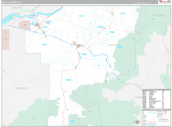 Umatilla County, OR Digital Map Premium Style