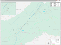 Unicoi County, TN Digital Map Premium Style