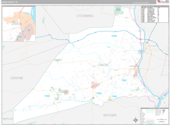 Union County, PA Digital Map Premium Style