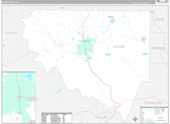 Upson County, GA Digital Map Premium Style