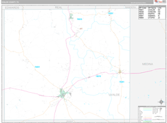 Uvalde County, TX Digital Map Premium Style