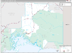 Valdez-Cordova Borough (County), AK Digital Map Premium Style