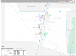 Valencia County, NM Digital Map Premium Style