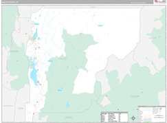 Valley County, ID Digital Map Premium Style