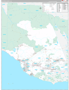 Ventura County, CA Digital Map Premium Style