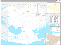 Vermilion Parish (County), LA Digital Map Premium Style