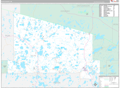 Vilas County, WI Digital Map Premium Style