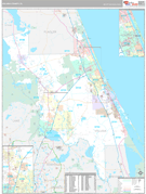 Volusia County, FL Digital Map Premium Style