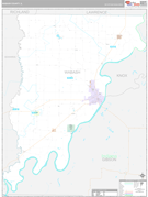 Wabash County, IL Digital Map Premium Style