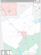 Walker County, TX Digital Map Premium Style