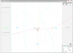 Wallace County, KS Digital Map Premium Style