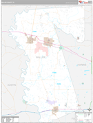 Waller County, TX Digital Map Premium Style