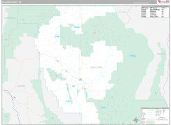 Wallowa County, OR Digital Map Premium Style