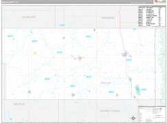 Walsh County, ND Digital Map Premium Style