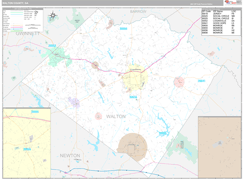 Walton County, GA Digital Map Premium Style