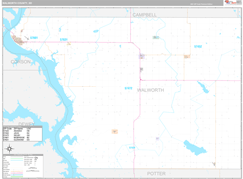 Walworth County, SD Digital Map Premium Style