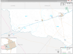 Ward County, TX Digital Map Premium Style