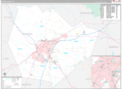 Warren County, KY Digital Map Premium Style