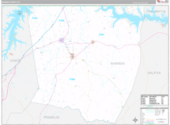 Warren County, NC Digital Map Premium Style