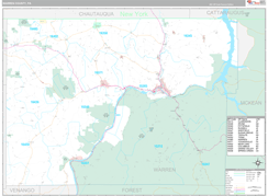 Warren County, PA Digital Map Premium Style